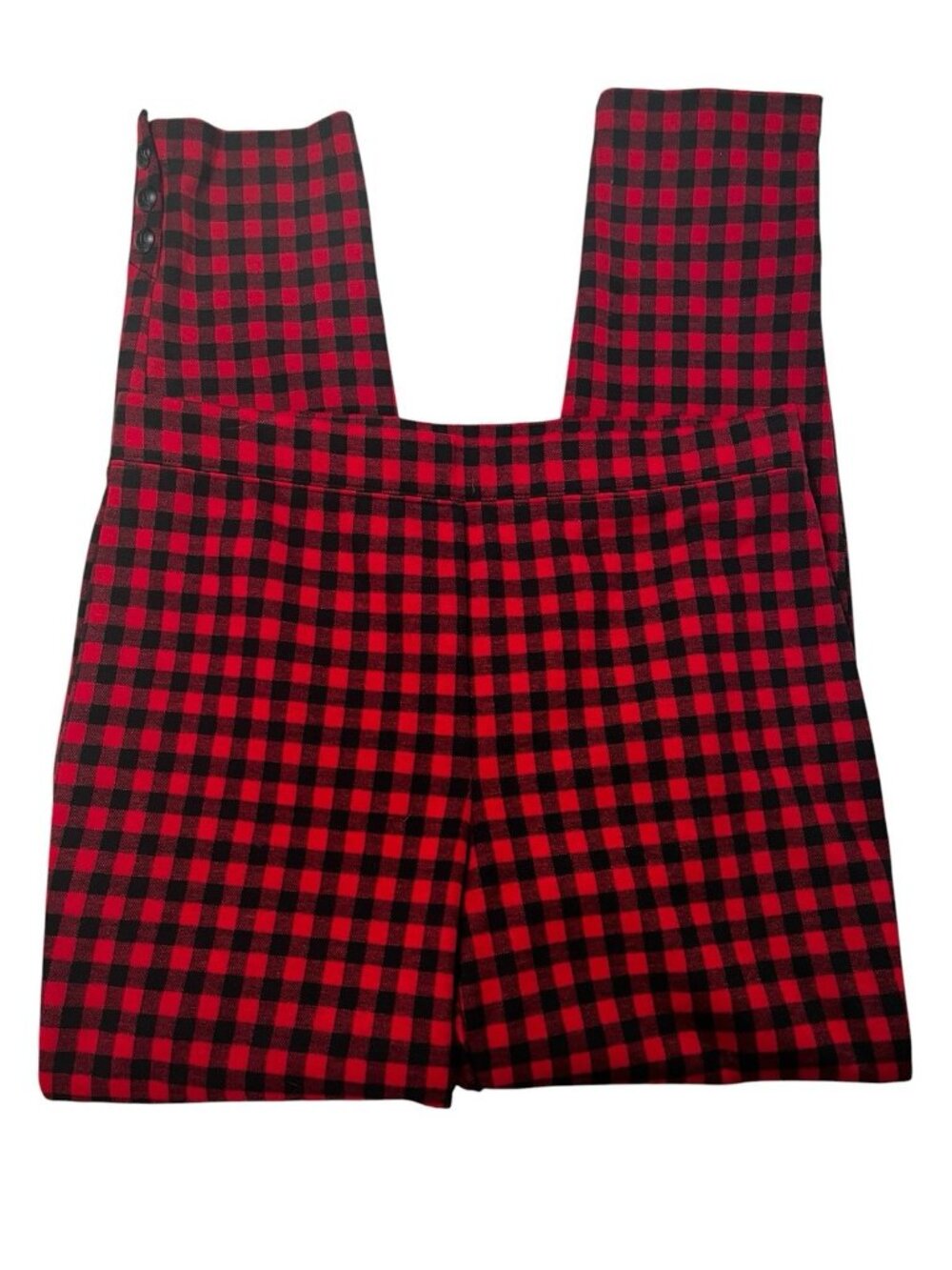 Talbots skinny Ankle pull on stretch Pants Women's size 4 Plaid